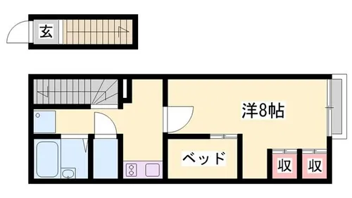 Vintage【204号室】の間取り