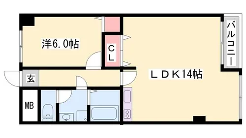 ル・マンド東延末【505号室】の間取り
