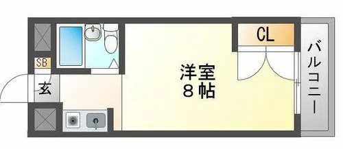 大阪府大阪市東淀川区豊新2丁目【マンション】の間取り