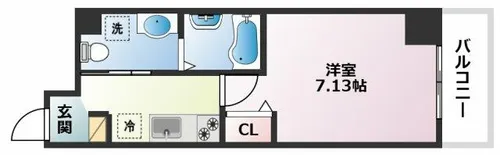 KTGレジデンス芦屋西【203号室】の間取り