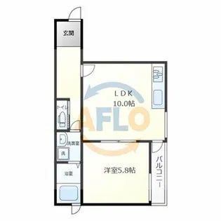 I. Residence天王寺【3階】の間取り