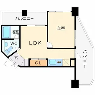 グラスホッパー【5階】の間取り