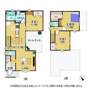 愛知県知立市牛田1丁目【一戸建】の間取り