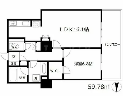 ザ・梅田タワー【10階】の間取り