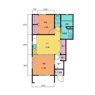 シンフォニー・ロード【101号室】の間取り