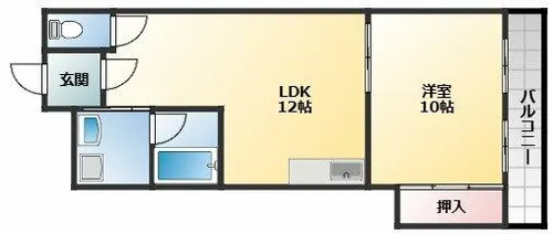 新栄プロパティー藤が丘【2階】の間取り