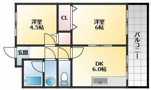 ステラマリス伸和【3階】の間取り