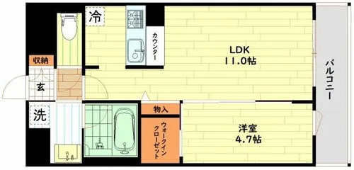セントリヴィエ大阪梅田【3階】の間取り