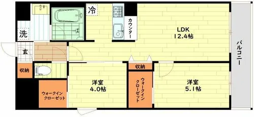 セントリヴィエ大阪梅田【1階】の間取り