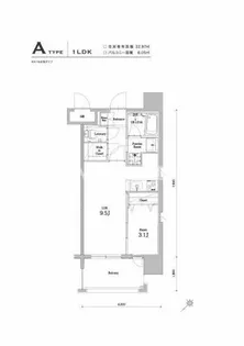 エンクレスト大博通りAPEX【5階】の間取り