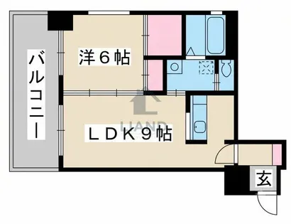 サンシティ駅南【402号室】の間取り