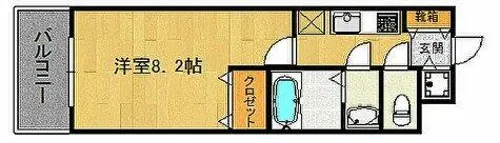 V-TOWER No60【6階】の間取り