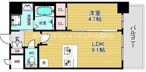 gm KOHAMA【12階】の間取り