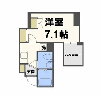 アドバンス心斎橋ラシュレ【2階】の間取り