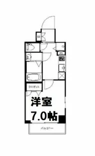 スワンズシティ難波ノーブル【5階】の間取り