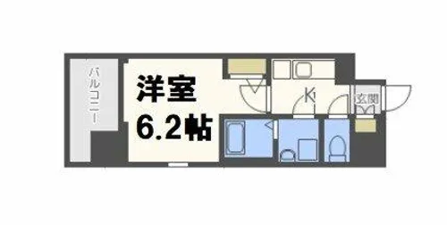 エスリード本町靱公園レジデンス【11階】の間取り