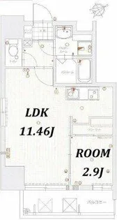 ウインステージ箱崎Ⅱ【5階】の間取り