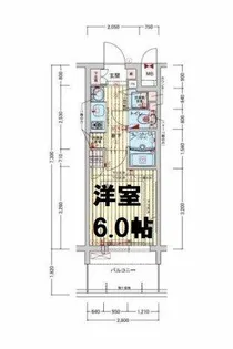 プレサンス難波元町【7階】の間取り