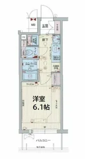 プレサンス心斎橋ルティア【7階】の間取り