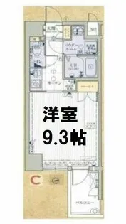 クレアート難波南イービス【11階】の間取り