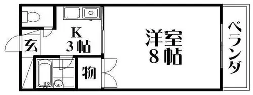 Mプラザ津田駅前八番館【2階】の間取り