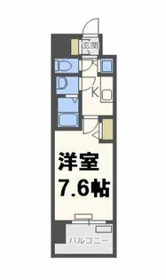プレサンス松屋町駅前デュオ【11階】の間取り