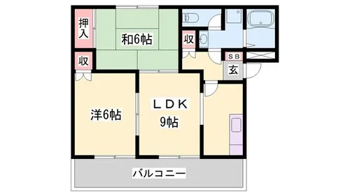 ピュアパレス【103号室】の間取り