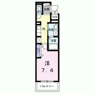 ヒカルサ京都御薗橋通【1階】の間取り