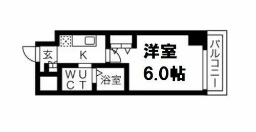 CITY PAL FUKAEBASHI【1101号室】の間取り