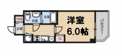 S-RESIDENCE北浜【9階】の間取り