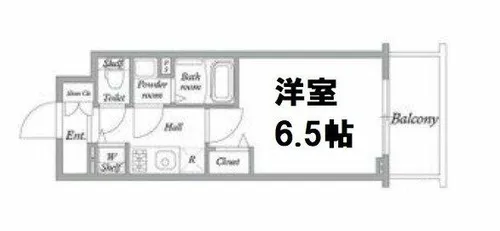 アドバンス大阪バレンシア【209号室】の間取り