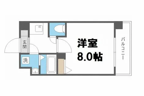 フレイランス NAMBA PLACE【3階】の間取り