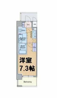 ミュプレ北浜【1階】の間取り