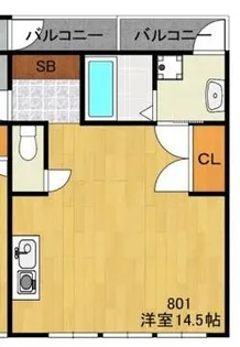 ルークレジデンス姫路【8階】の間取り