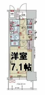 プレサンスOSAKADOMECITYクロスティ【6階】の間取り