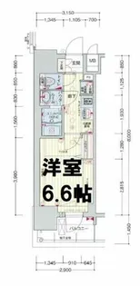 プレサンス四天王寺前夕陽ヶ丘アクティ【12階】の間取り