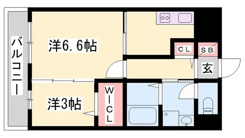 マジェスティコート【1階】の間取り