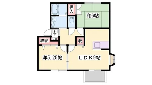 ソレイユ(神岡町)【206号室】の間取り