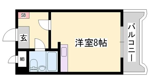 メゾンYS【102号室】の間取り