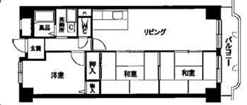 香里園オークヒルズ2【311号室】の間取り