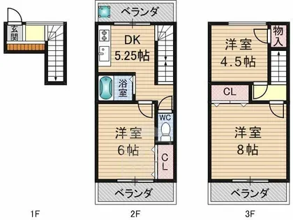 南春日丘ビル【1階】の間取り