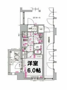 エスリード天王寺町北【8階】の間取り