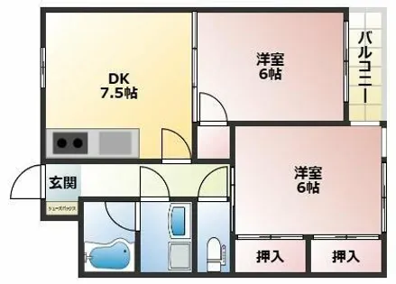 ロマネスク大名【6階】の間取り