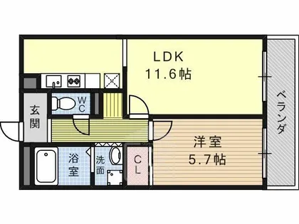 Fine緑が丘【2階】の間取り