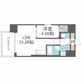 レオングラン本町橋【208号室】の間取り