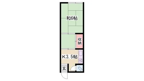 望月荘【205号室】の間取り