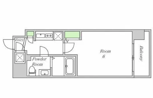 エスリード梅田グランノース【2階】の間取り