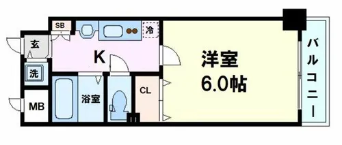 プレサンス中之島公園グラシア【8階】の間取り
