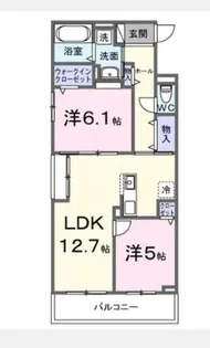 ブリオ安満 A棟【203号室】の間取り