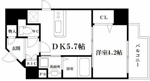 ガウディ【602号室】の間取り